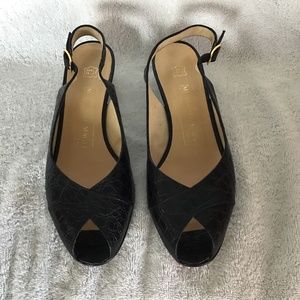 Bruno Magli black sling back shoes  size 7 1/2